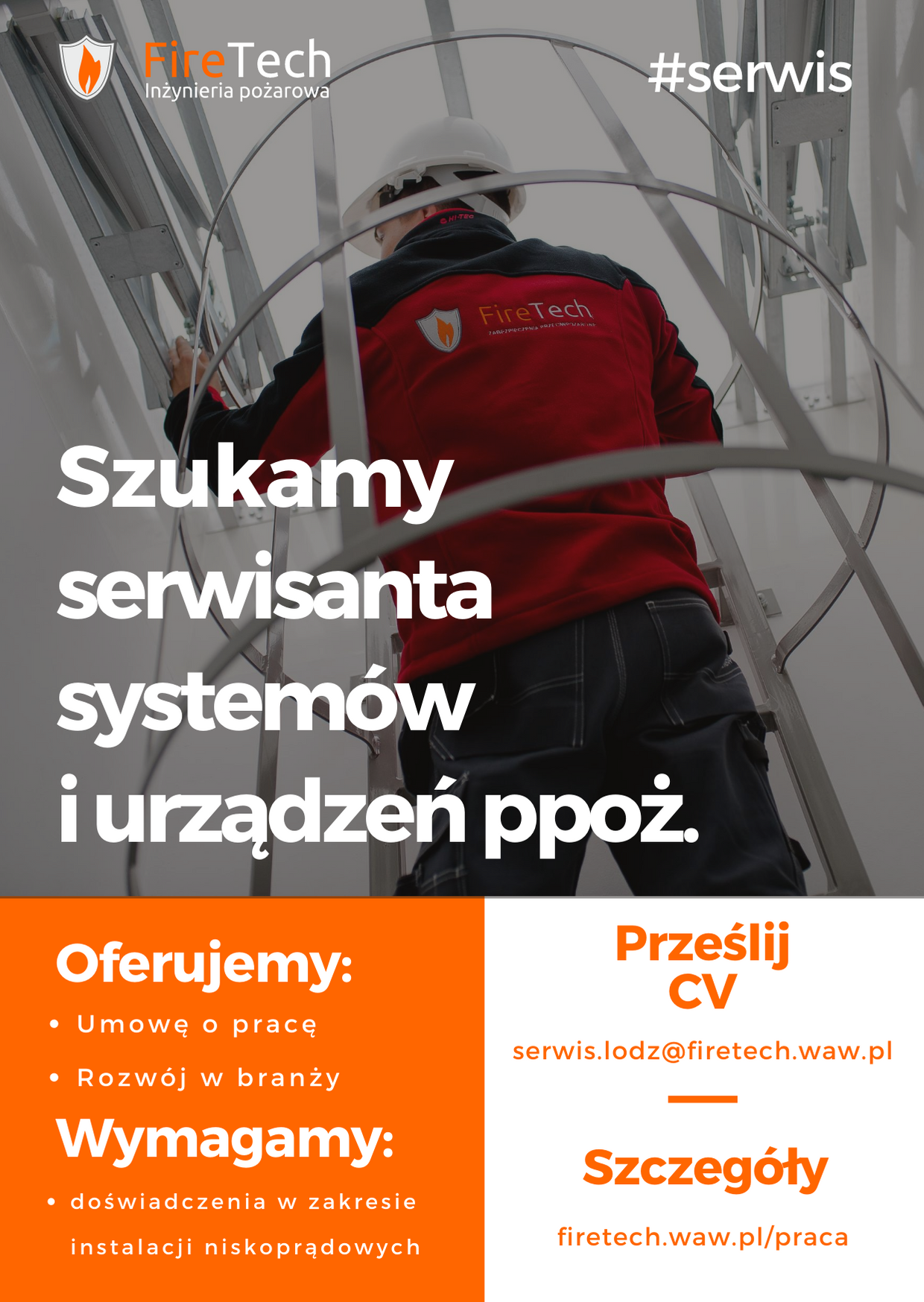 Praca w serwisie ppoż. Łódź