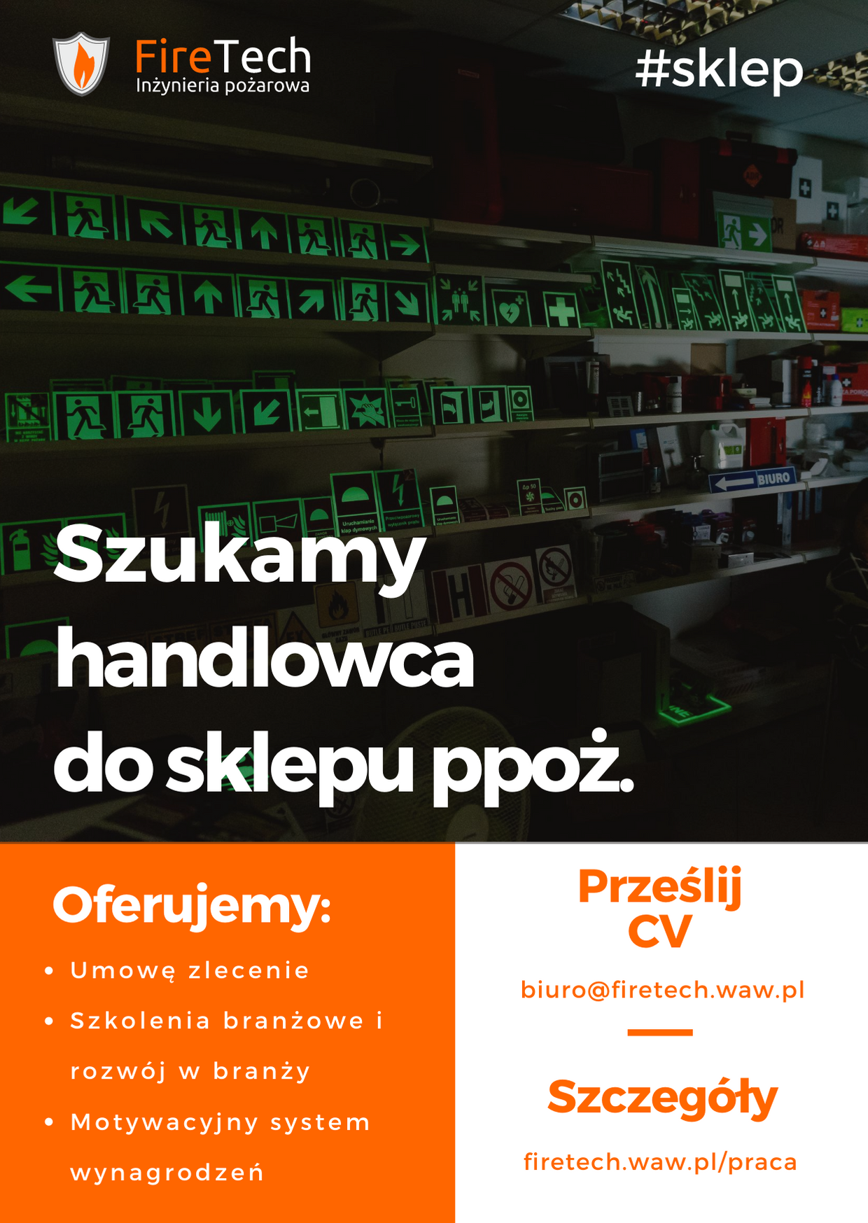 Oferta pracy w sklepie Firetech